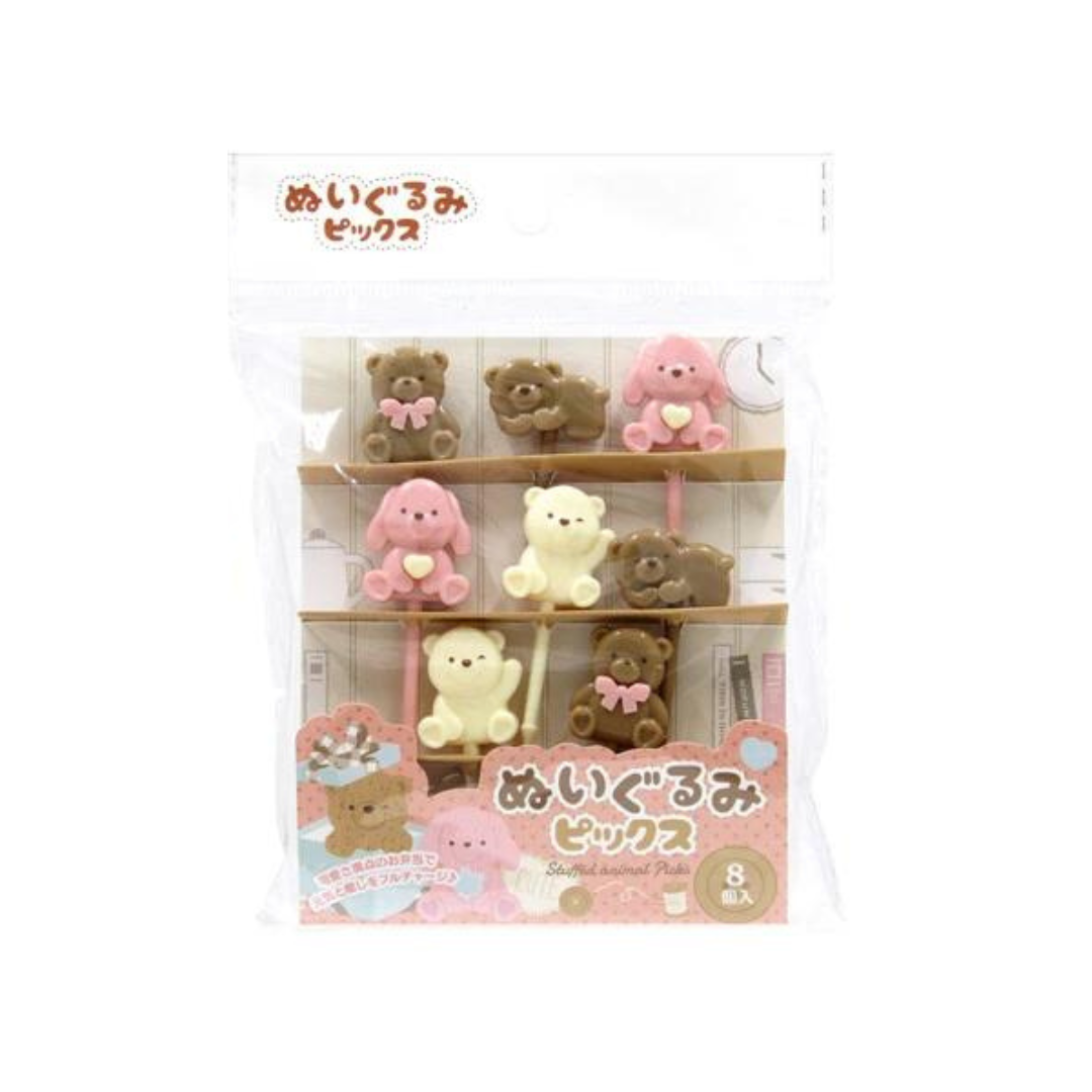 8 db mini nyárs - macik és kutyák