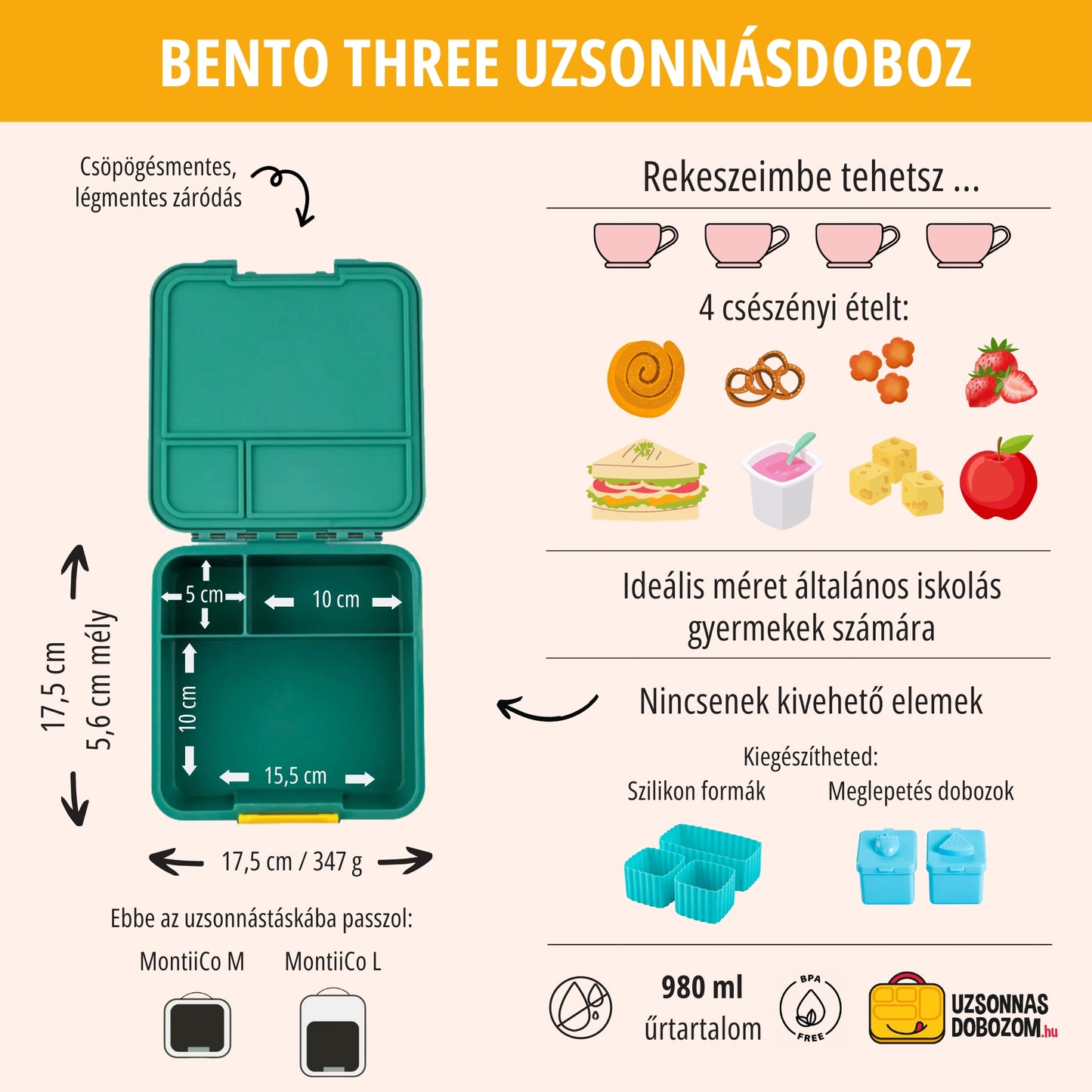 Bento Three - Apple