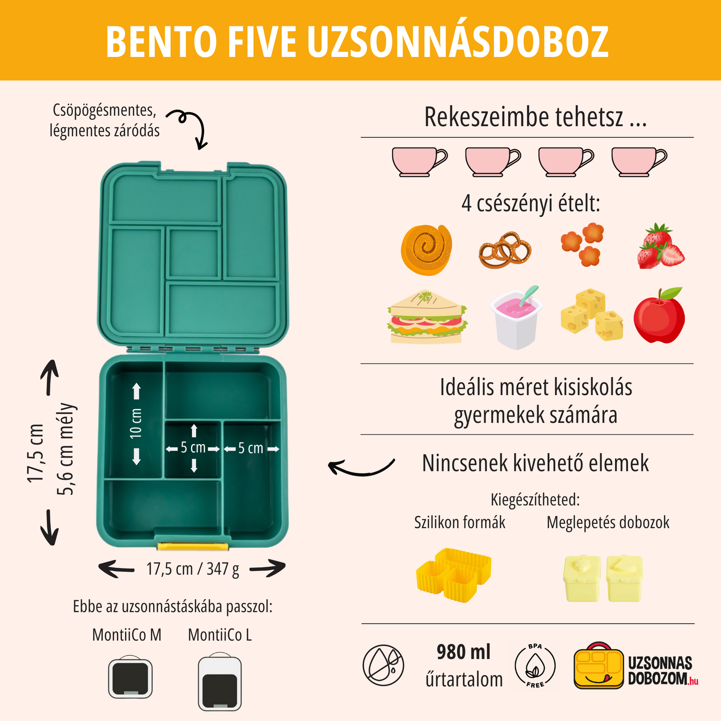 Bento Five - Apple