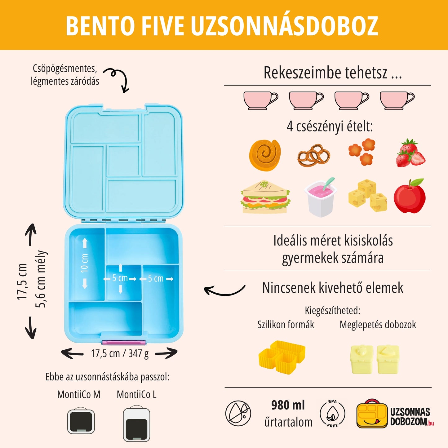 Bento Five - Sky Blue