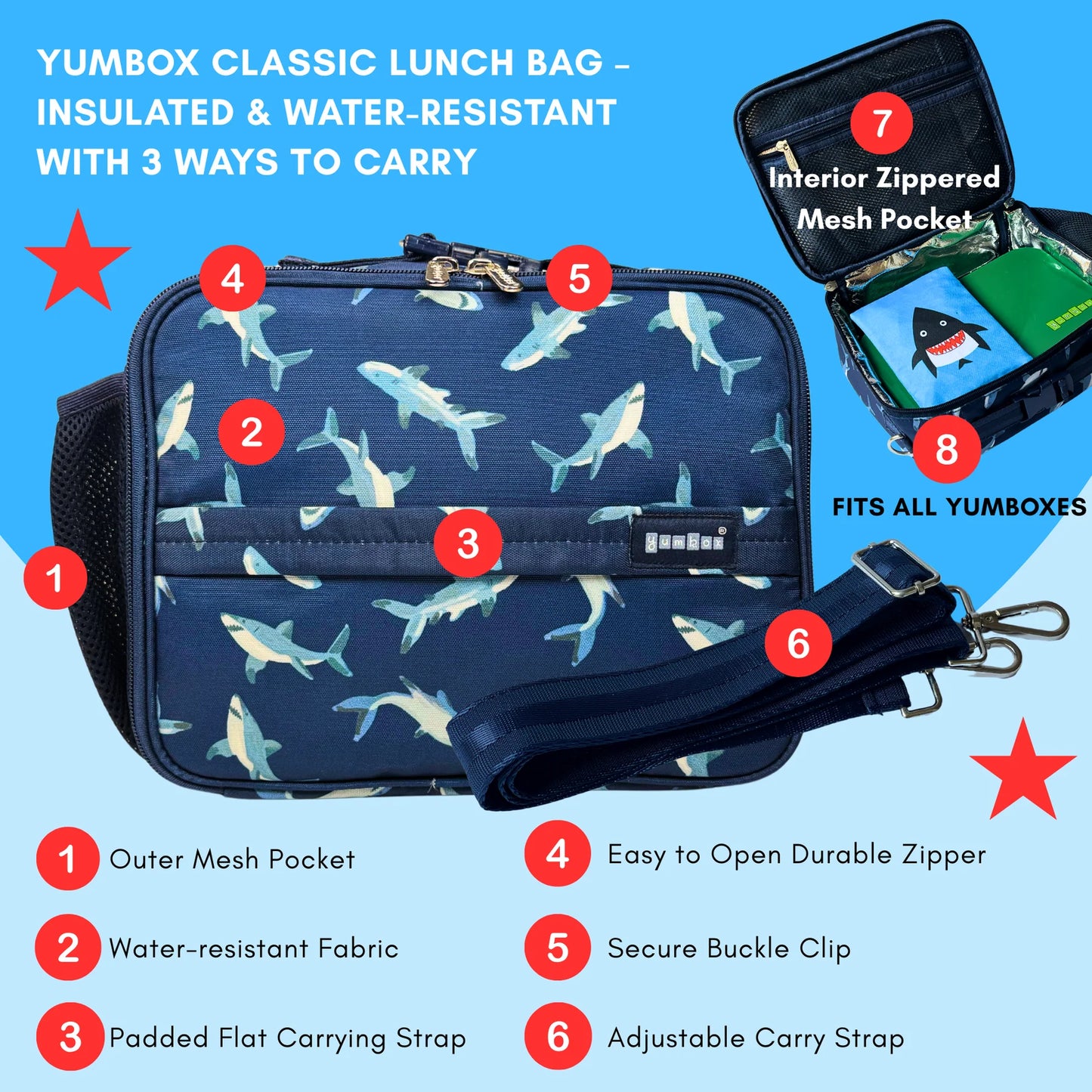 Yumbox Classic - Pacific Shark