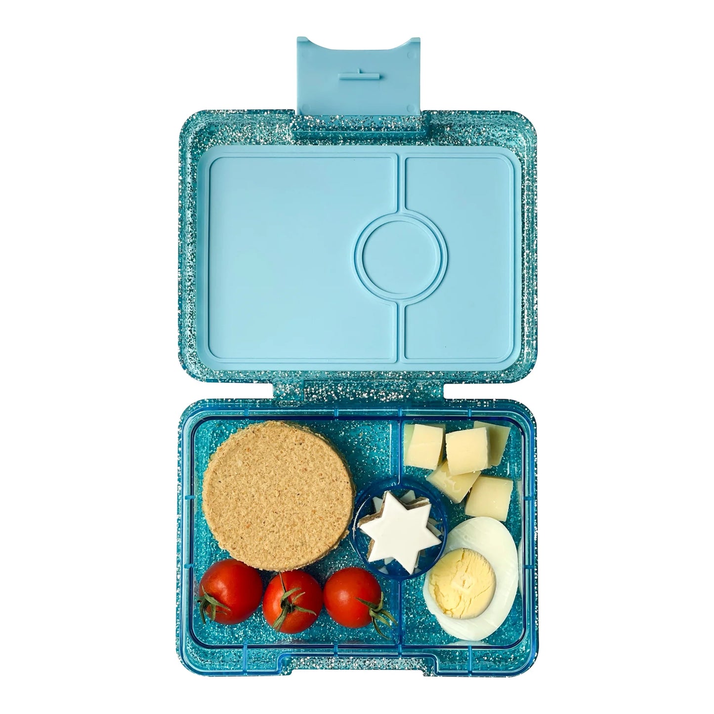 Yumbox Snack Twinkle Aqua Glitter / Aqua
