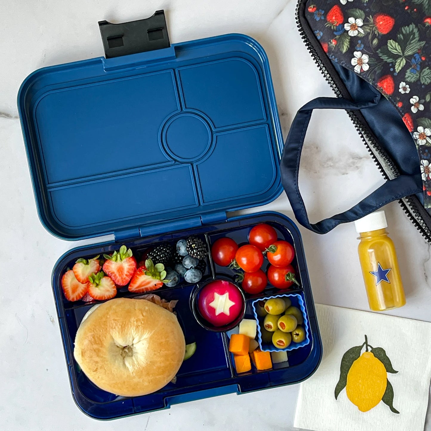 Yumbox Tapas XL Monte Carlo blue / Navy Clear (5 rekeszes)