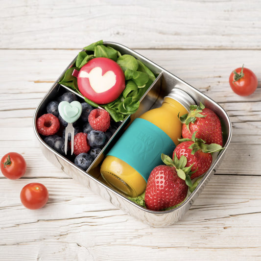 Lekkabox Juicy - Mini üveg szilikon pánttal (100 ml)