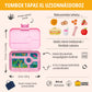 Yumbox Tapas XL Capri Pink / Pastel Jungle (5 rekeszes)