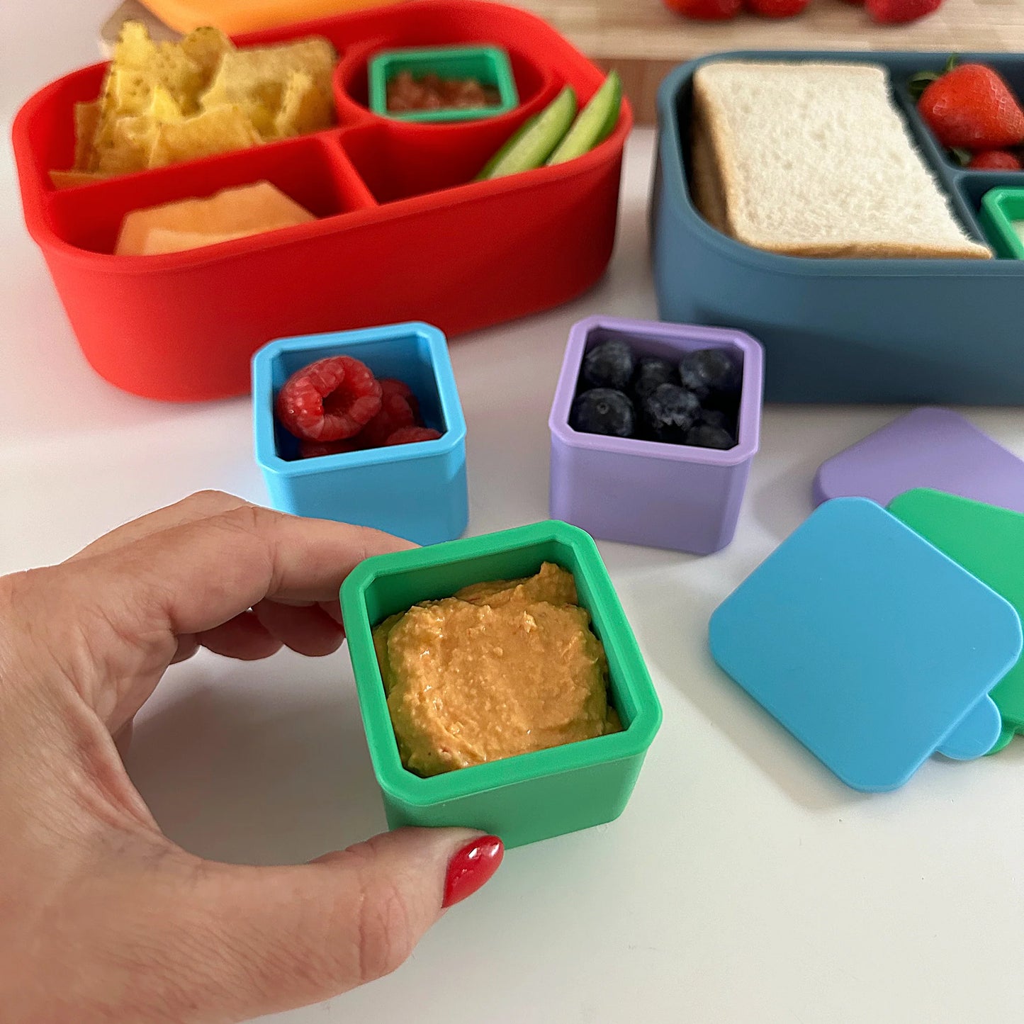 Pick & Dip Pots - kocka (többféle színben)