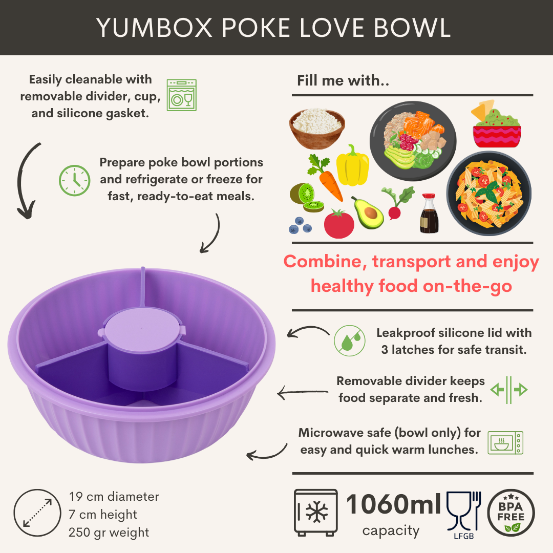 Yumbox salátás doboz - lila