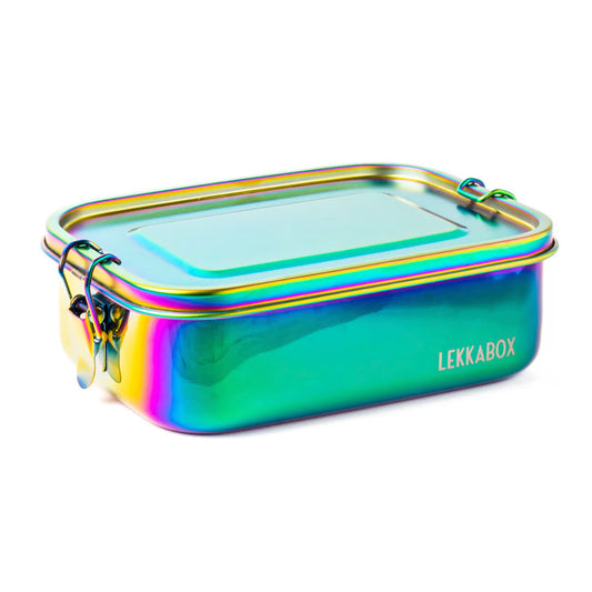 Lekkabox Rainbow Safe 3 rekeszes 1000 ml - rozsdamentes uzsonnásdoboz