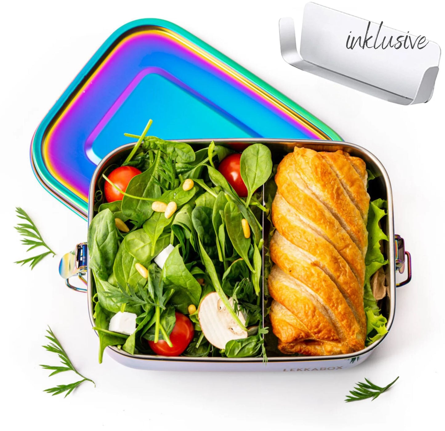 Lekkabox Rainbow Safe 1000 ml - rozsdamentes uzsonnásdoboz
