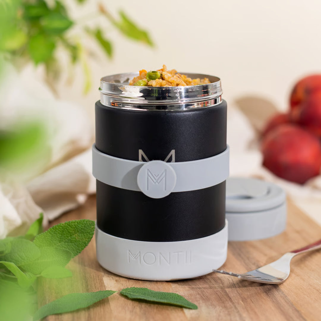 Montii 500 ml ételtermosz - fekete-szürke