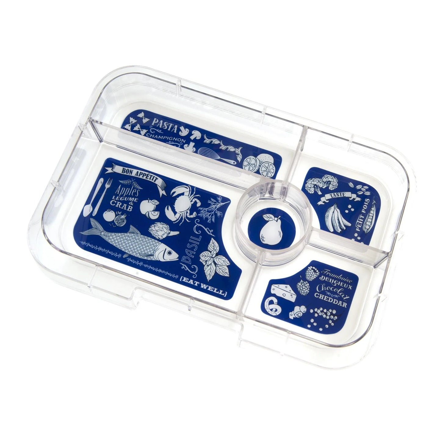 Yumbox Tapas XL Antibes blue / Bon appetit (5 rekeszes)